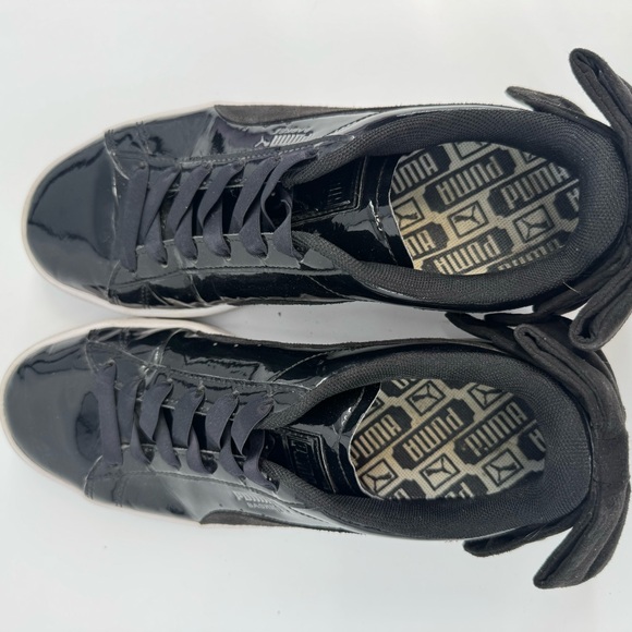 Puma Basket Bow Women’s Black 8.5 8 1/2 Sneakers - Picture 5 of 8